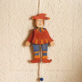 Hampelmann 19 cm, handbemalt